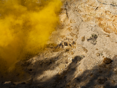 Ondrej Chmel Photography | Colourful Mist | Sandstone, shades and yellow smoke bombs, May